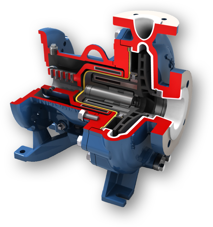 Technical 3D cutaway